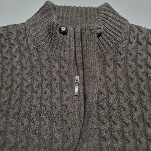 PARC 81 Quarter Zip Knit Sweater Nock Turtleneck 3/4 Zip Size XXL